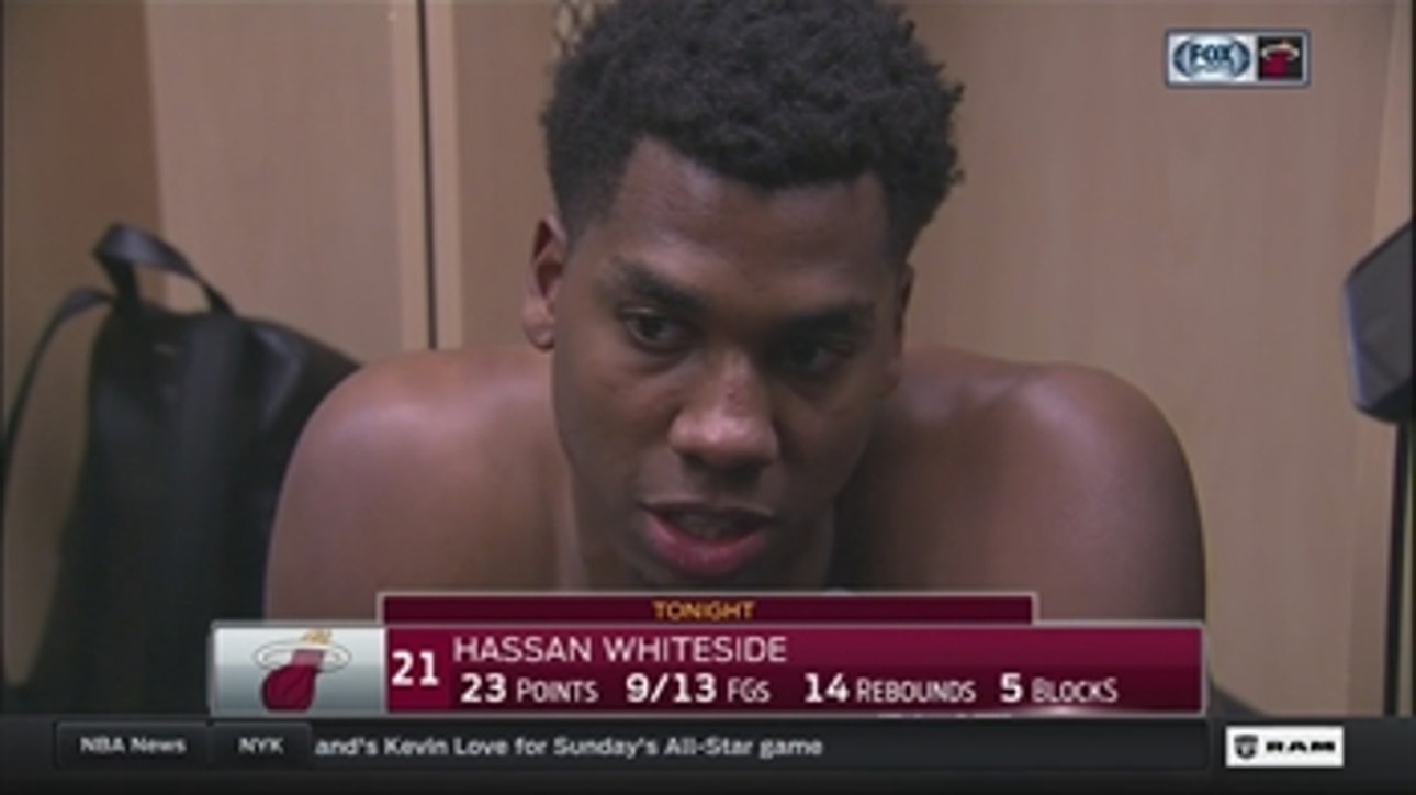 Hassan Whiteside calls Heat a team that has come together