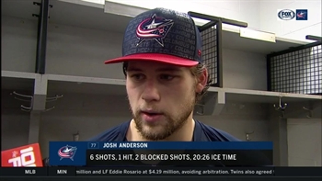 Josh Anderson happy to see momentum from Nashville win carry into the next game