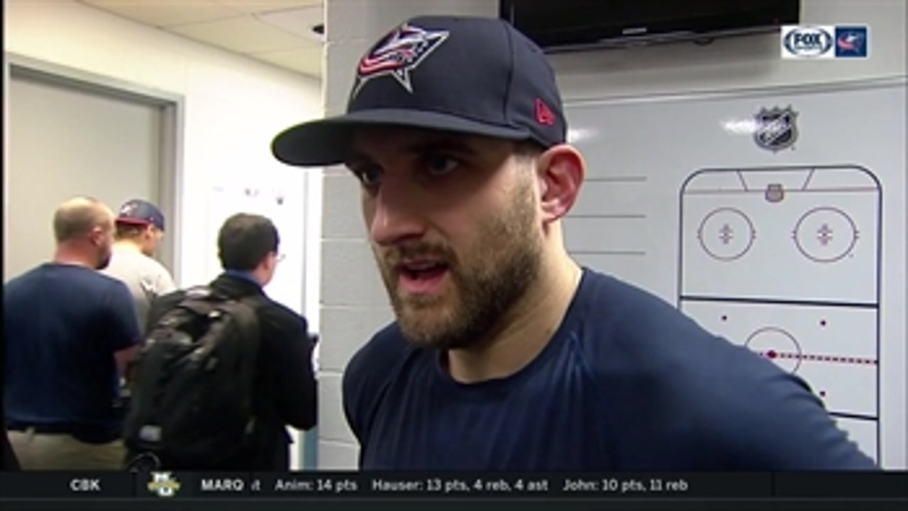 Nick Foligno credits timely goals for the Blue Jackets win over the Capitals