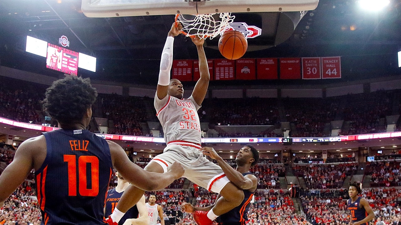 No. 19 Ohio St with a key win in Big Ten on Senior Night over No. 23 Illinois 71-63