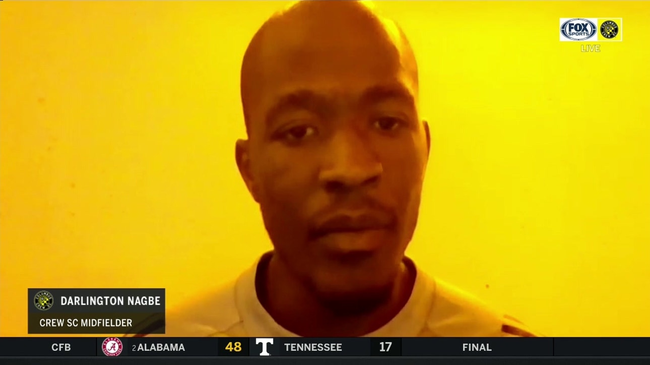 Darlington Nagbe was happy to be back in the lineup for the Crew