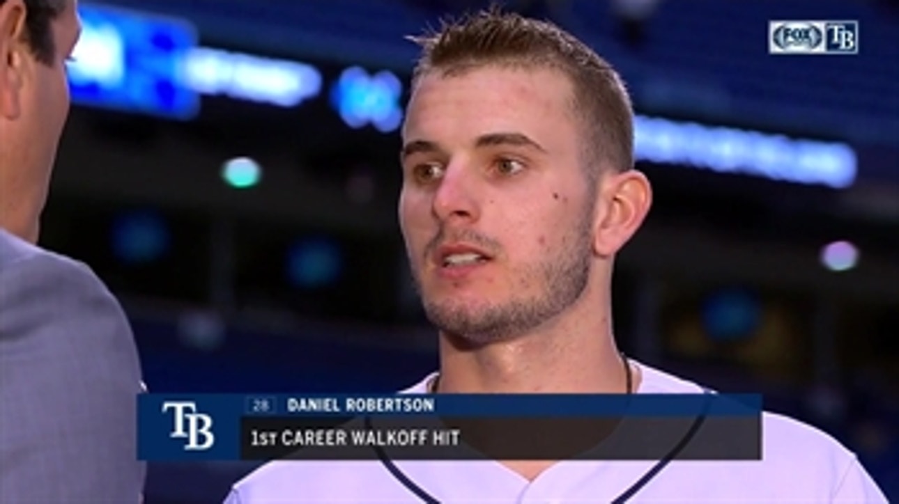 Daniel Robertson breaks down his 10th-inning walk-off single