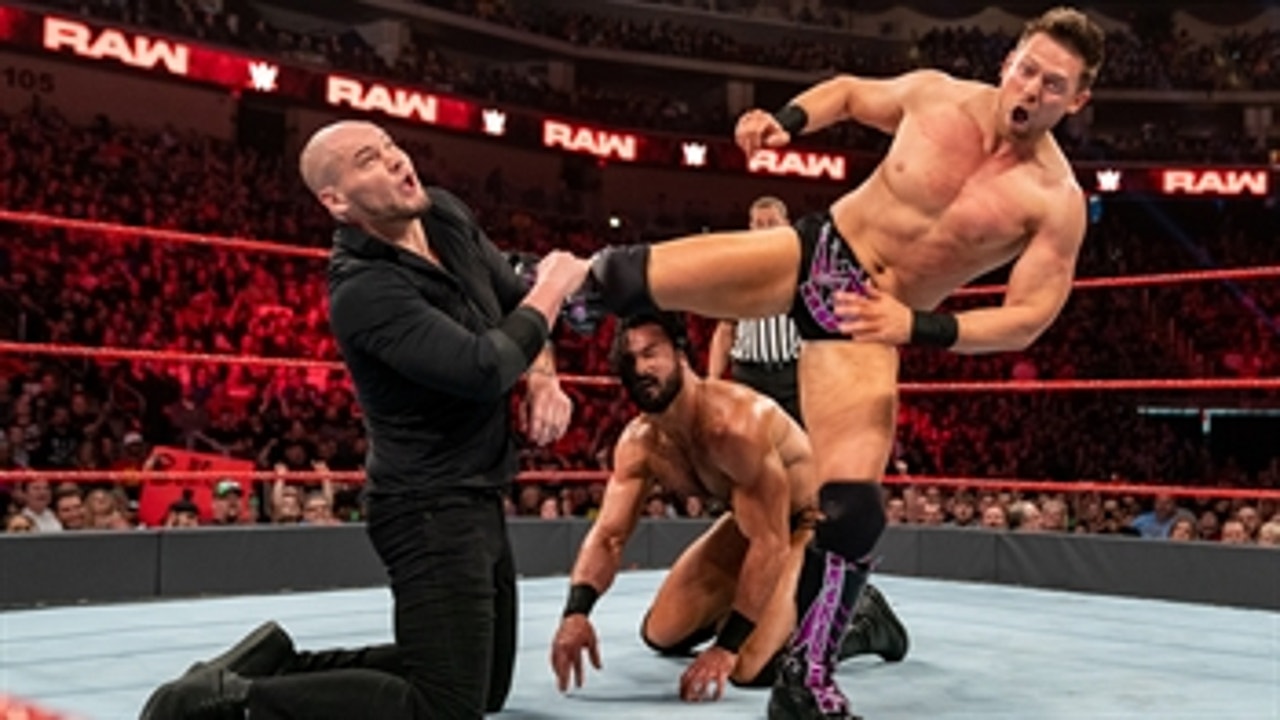 Drew McIntyre vs. The Miz vs. Baron Corbin - Triple Threat Match: Raw, Apr. 22, 2019 (Full Match)