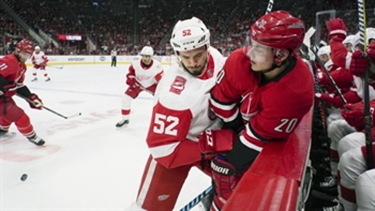 Canes LIVE To Go: Red Wings skate past Hurricanes, 4-1