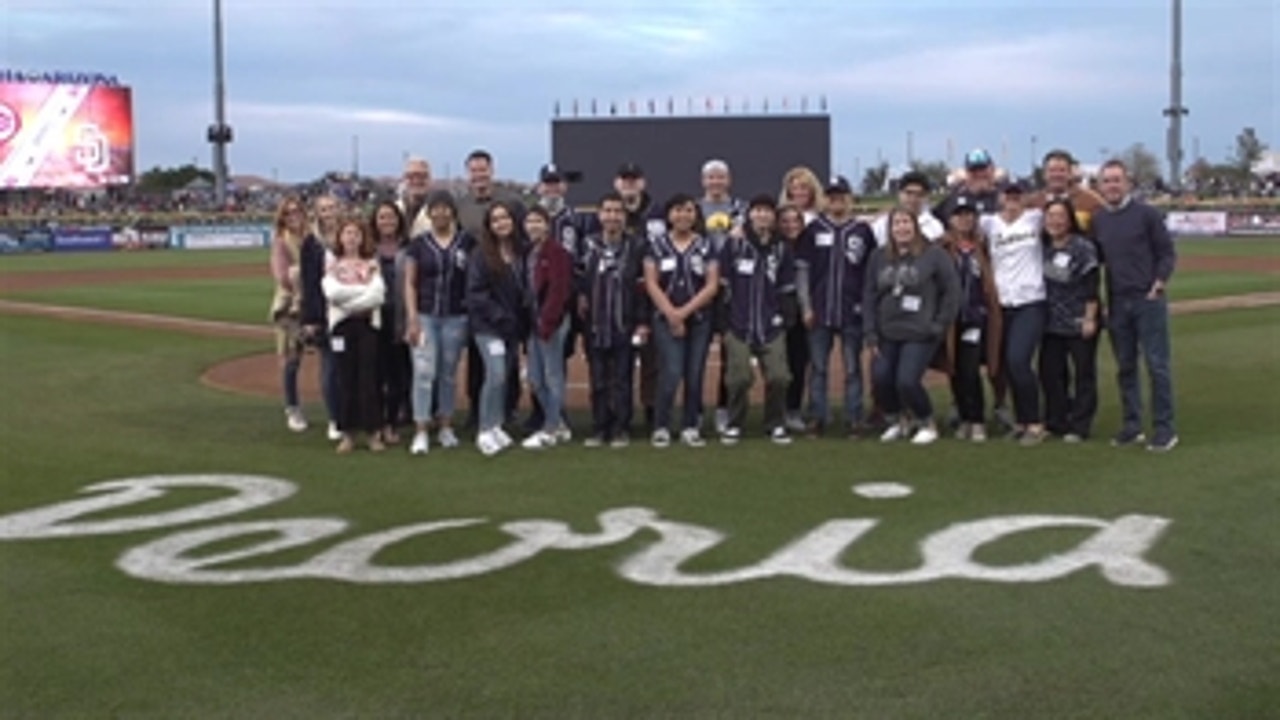Padres host 12 patients from Rady's Children Hospital
