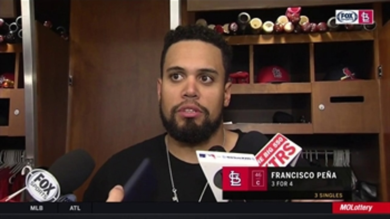 Francisco Pena on his three-hit day and Weaver's performance