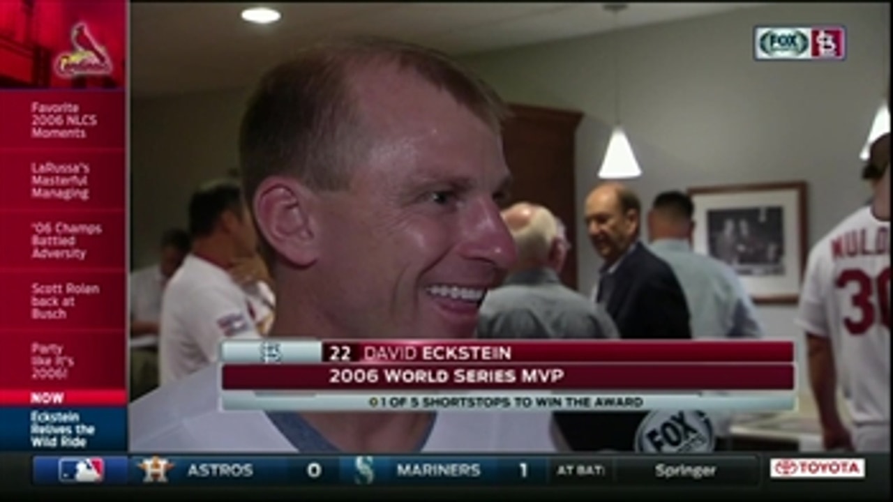 David Eckstein says playing in front of Cardinals fans was the best part of being in St. Louis