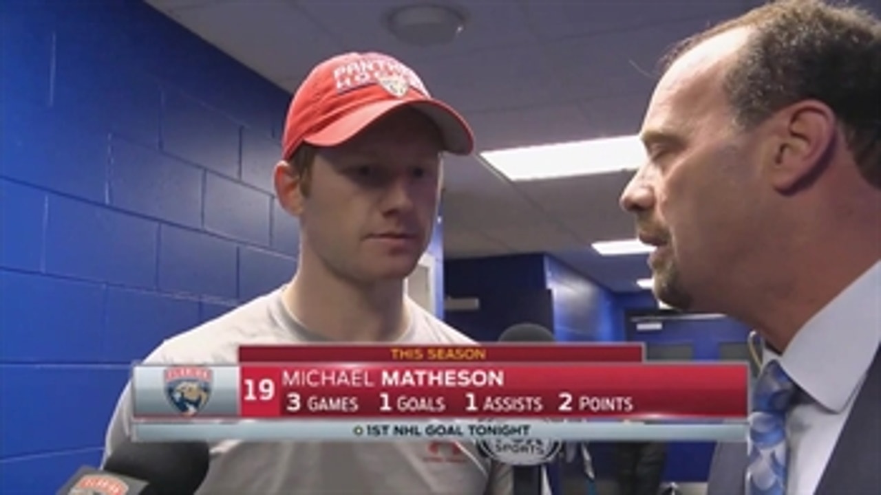 Michael Matheson breaks down his first NHL goal