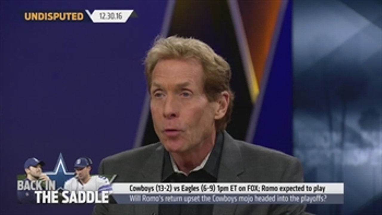 Tony Romo will probably play in Week 17 and Skip Bayless is excited about it ' UNDISPUTED