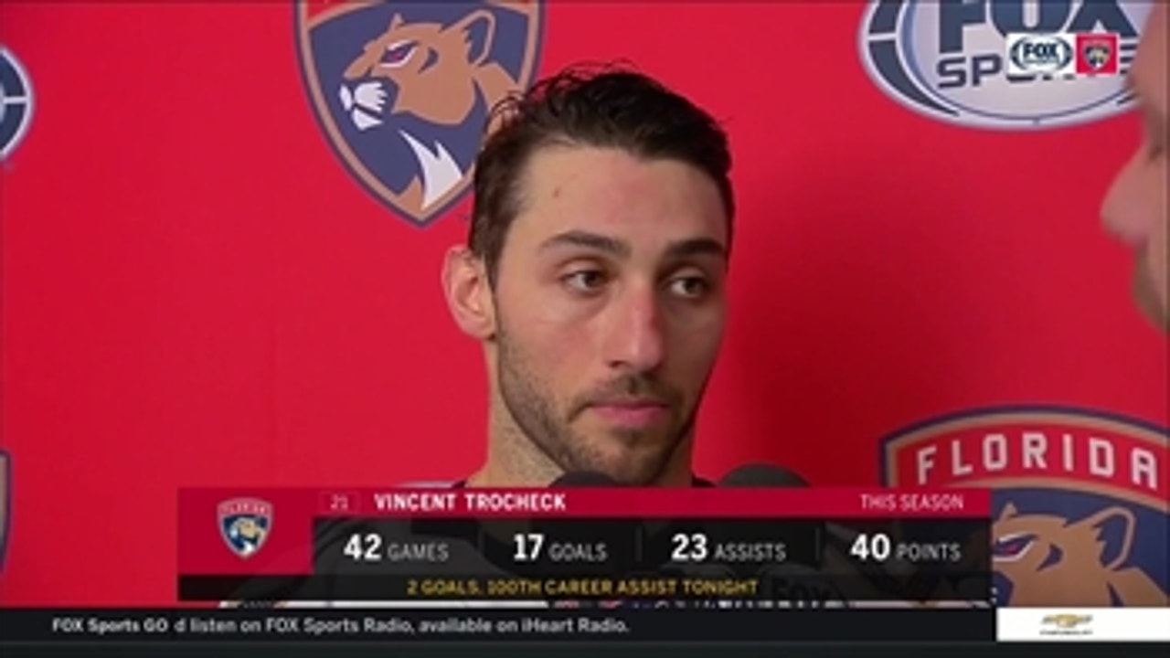 Vincent Trocheck: 'We played the game we wanted to play'