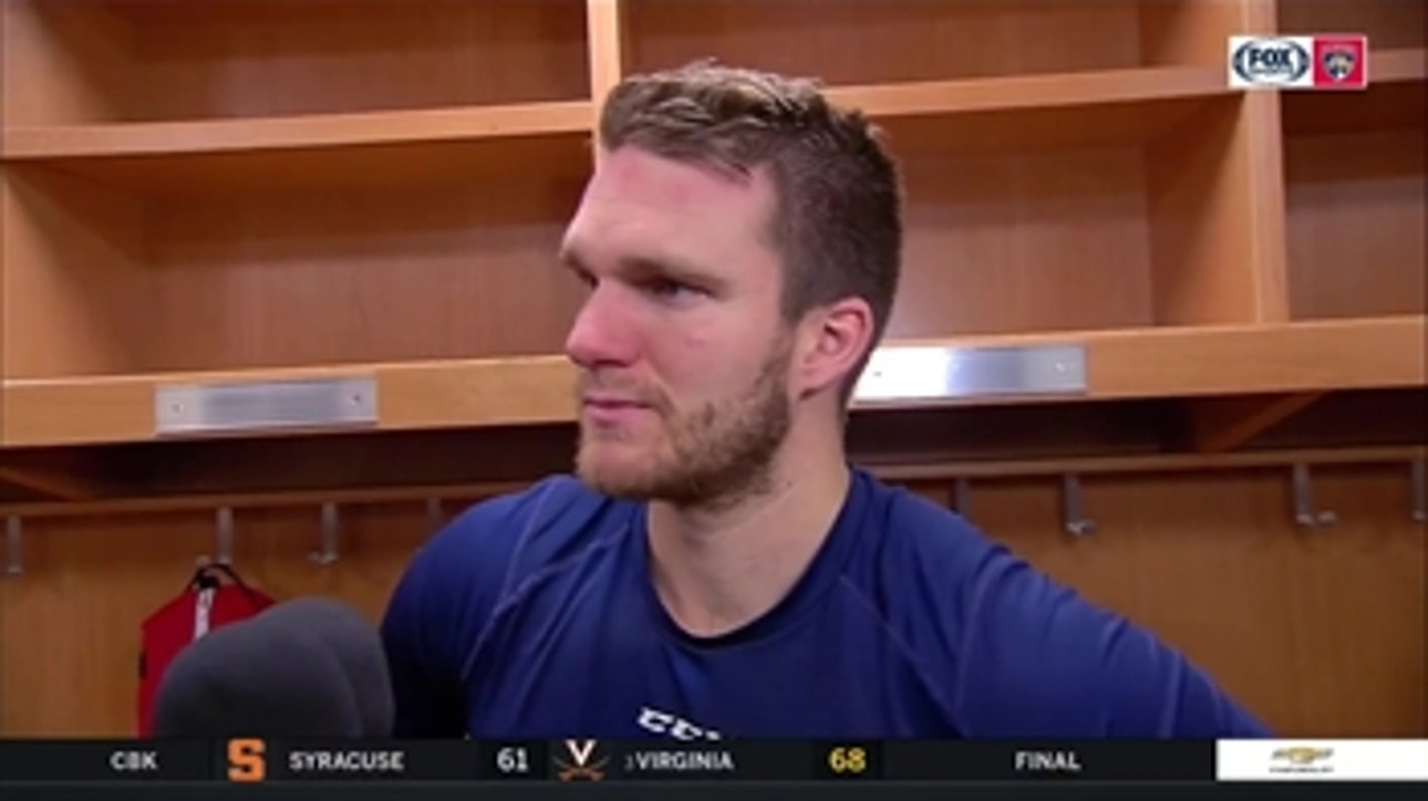 Jonathan Huberdeau: 'We were down two goals and we just came back'