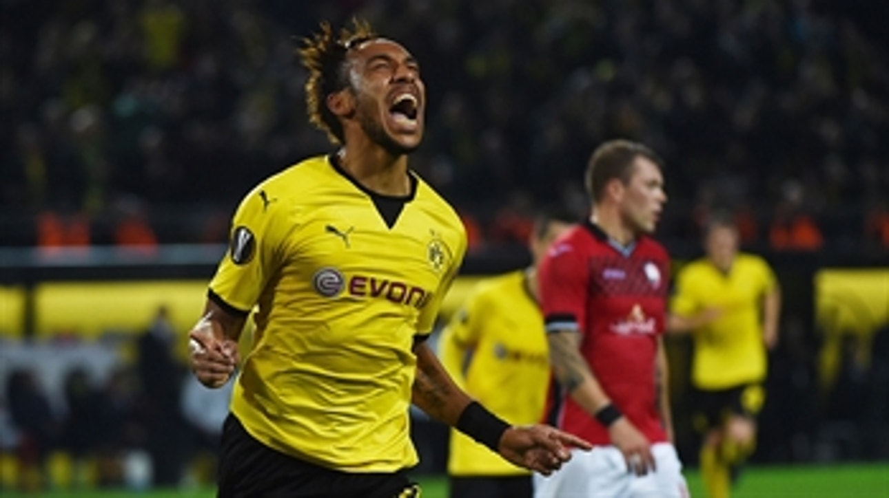 Aubameyang doubles BVB lead over Gabala ' 2015-16 UEFA Europa League Highlights