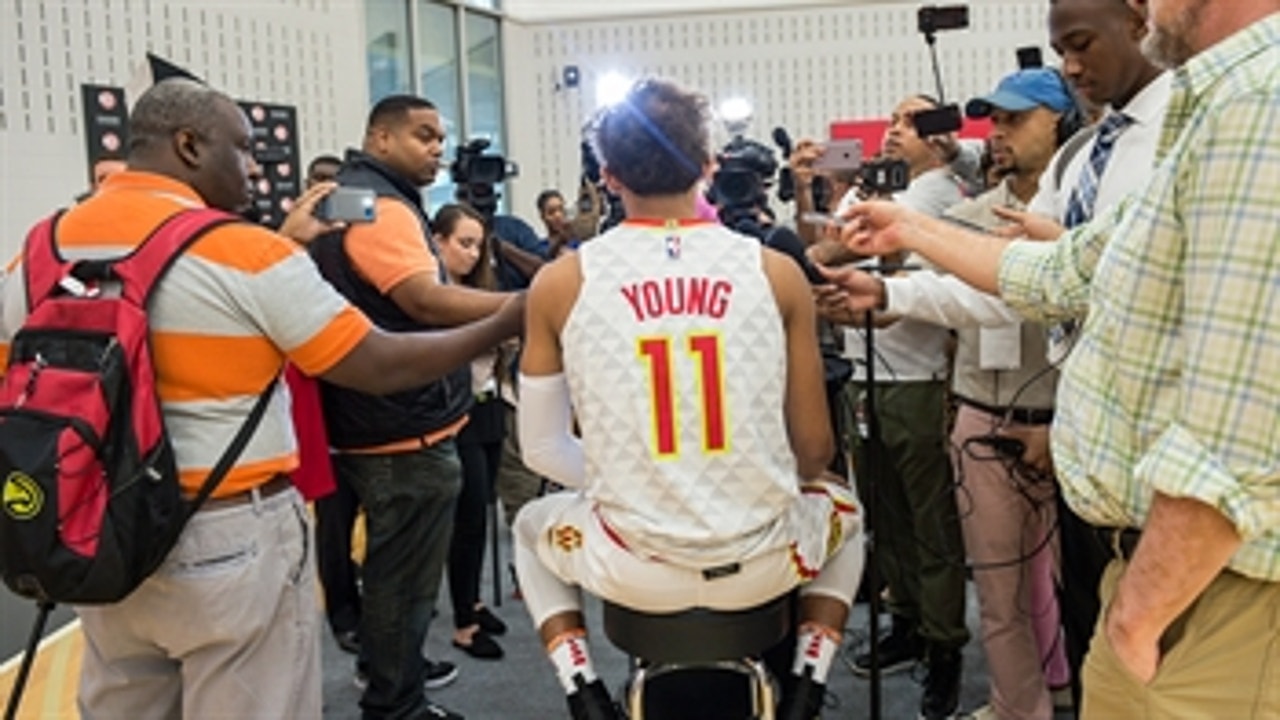 Trae Young praises Hawks' energy as first NBA training camp starts