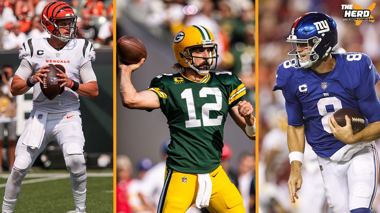 T.J. Houshmandzadeh discusses Joe Burrow's return, Giants & Daniel Jones, Aaron Rodgers' struggles in Week 1 I THE HERD