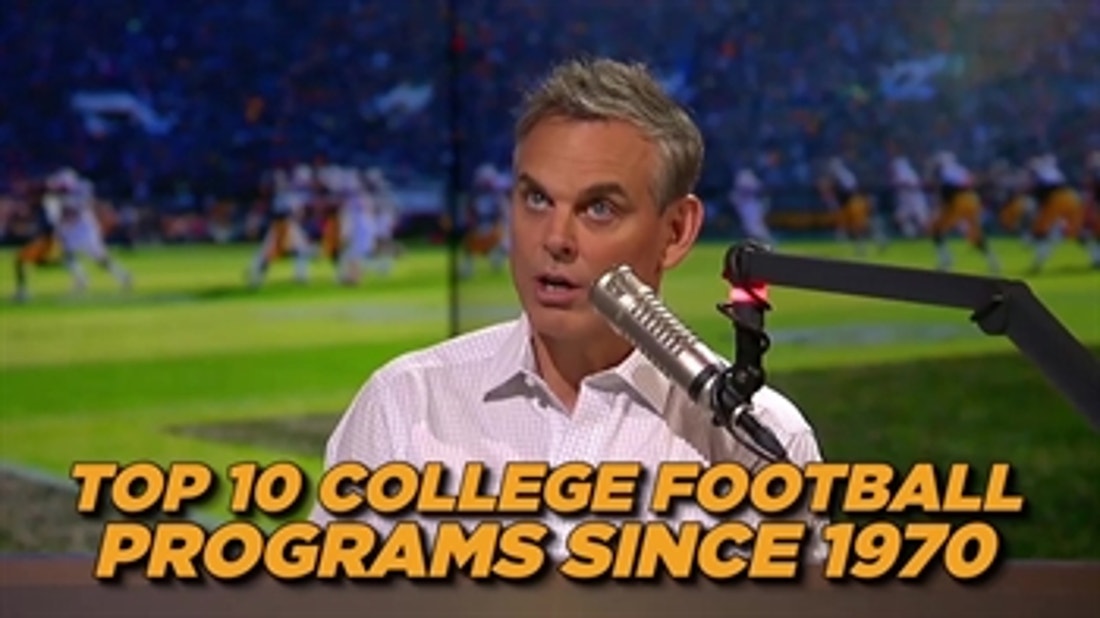 Top 10 College Football programs since 1970 - 'The Herd'