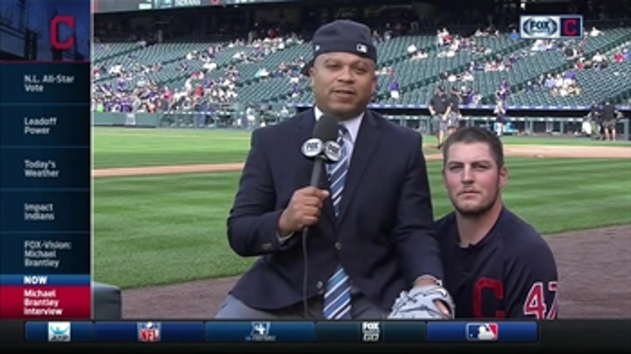 Trevor Bauer gives hilarious interview with Andre Knott on his lap
