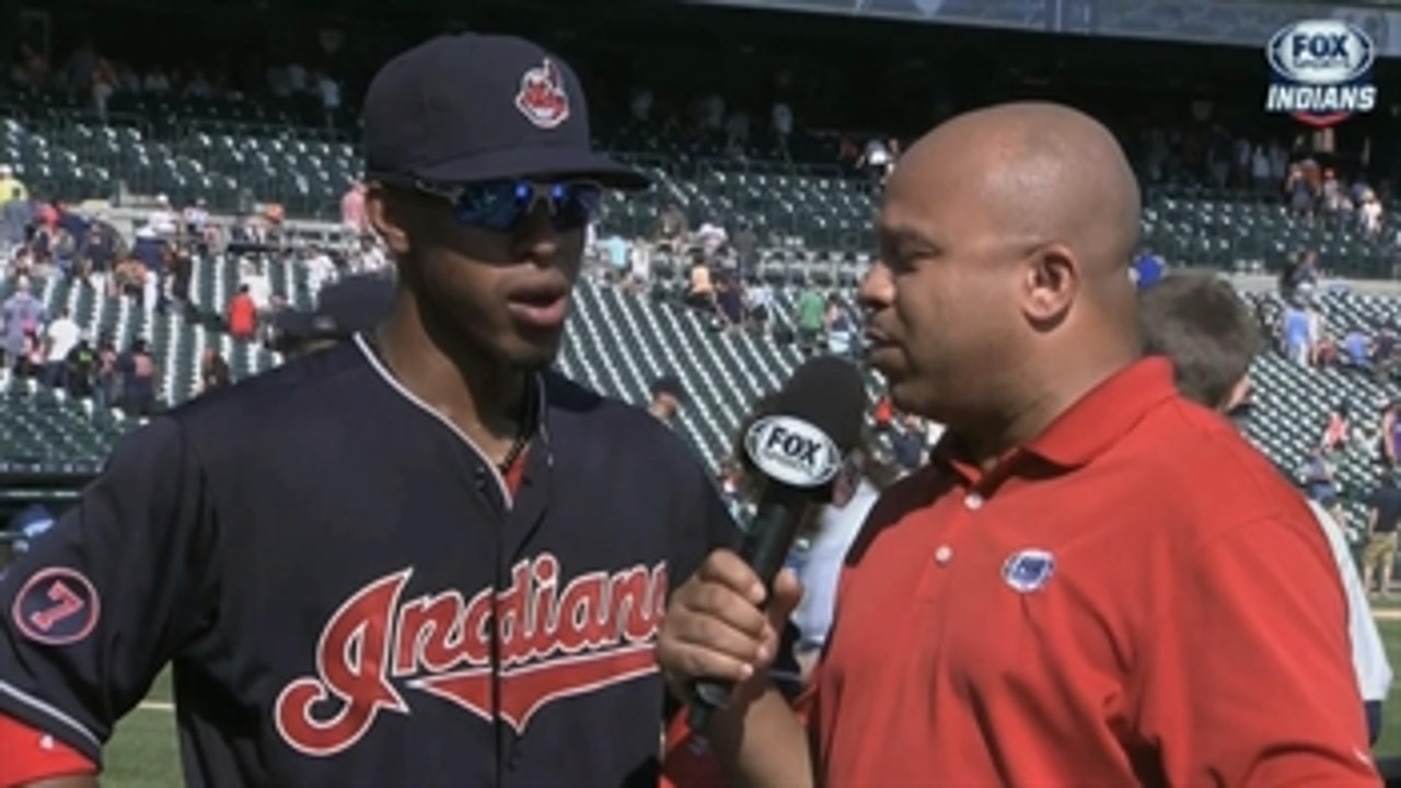 Lindor hits first career triple to help Tribe beat Detroit