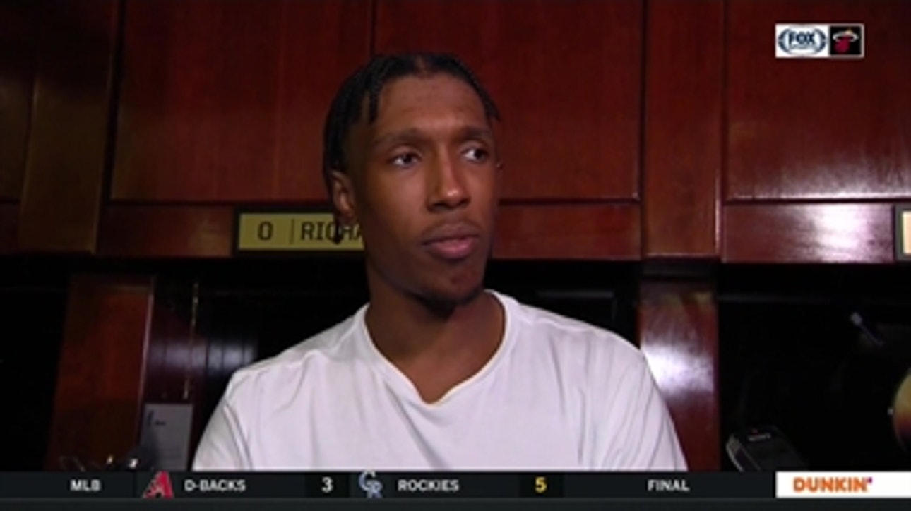 Josh Richardson talks about 'intensity' Heat are feeling as playoff push heats up