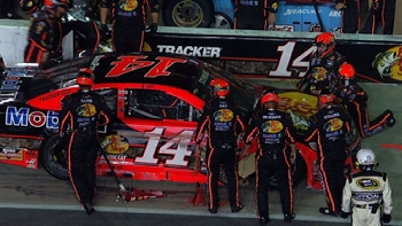 CUP: Kyle Busch Hits Tony Stewart Into Wall - Atlanta 2014