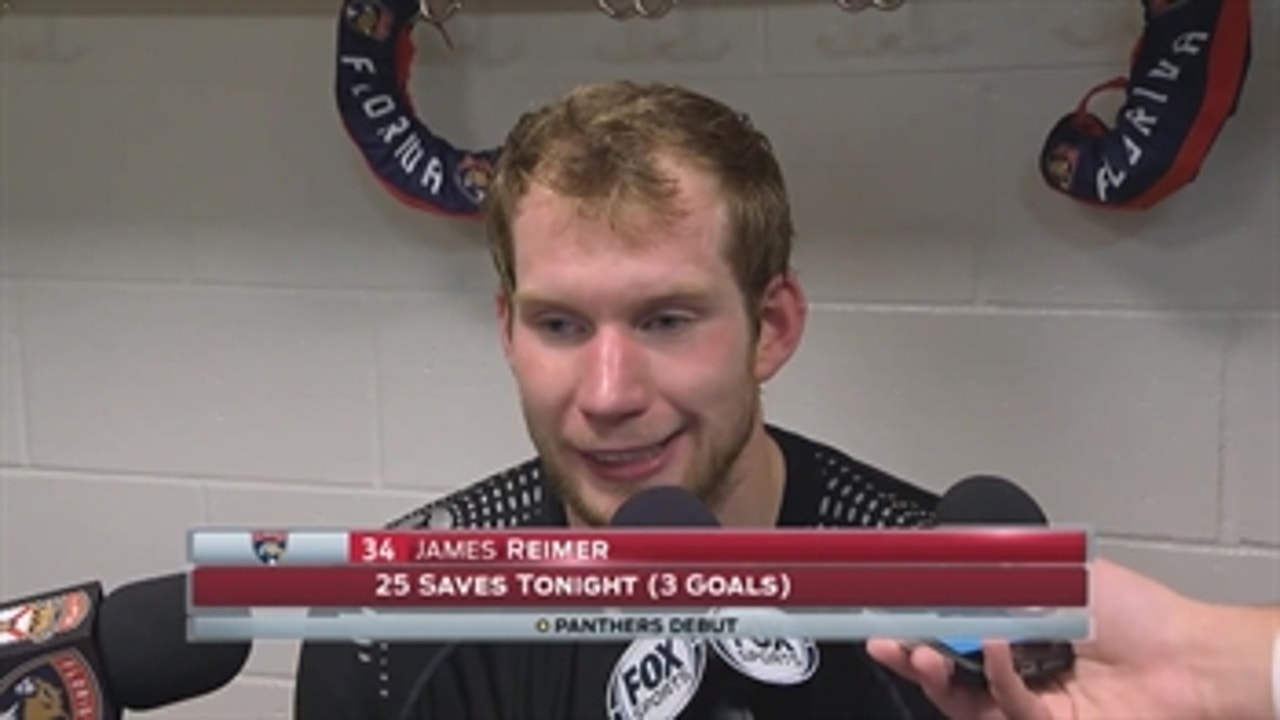 James Reimer on his first start with the Panthers