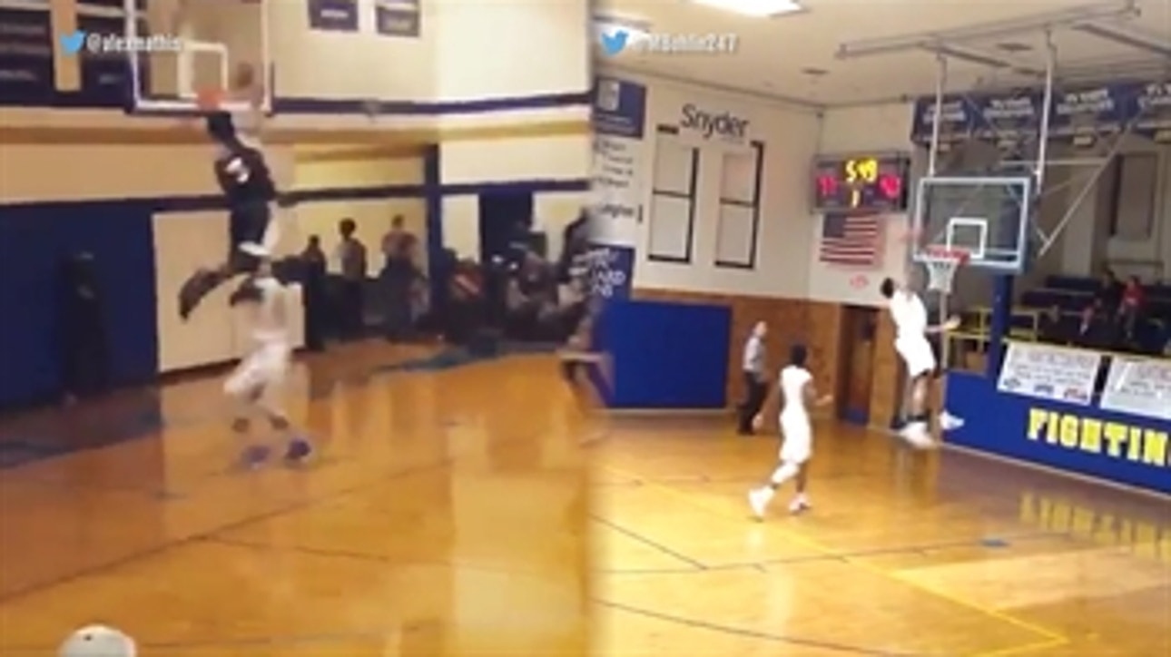 Which awesome windmill dunk in a game is better?