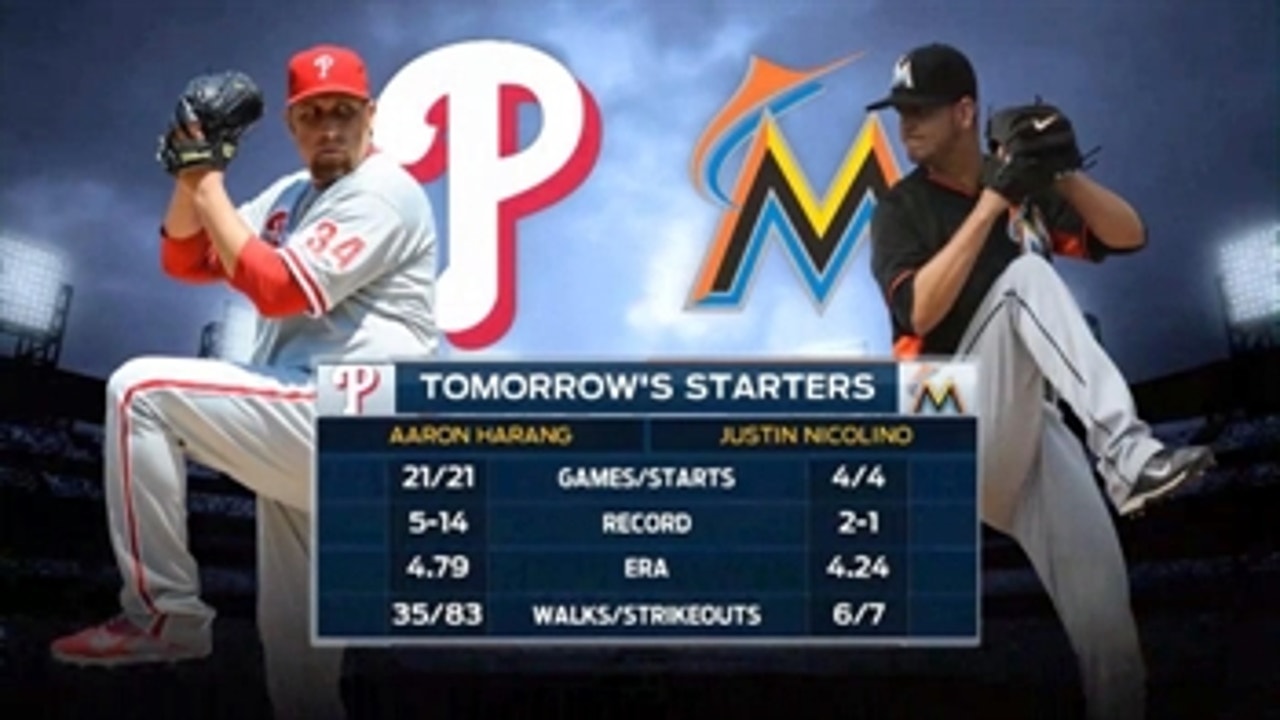 Marlins' rookie faces Phillies' vet in Game 3