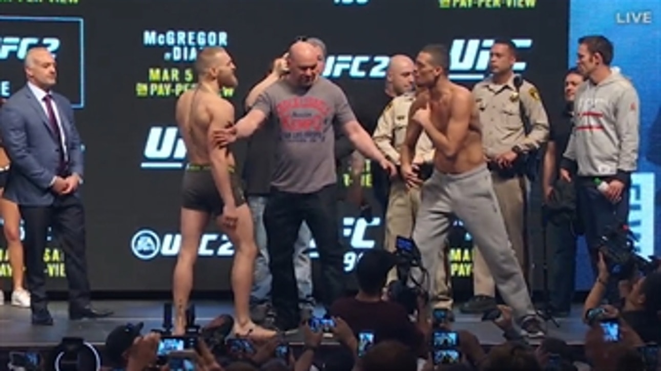 The Nate Diaz, Conor McGregor weigh-in for UFC 196 was missing one thing