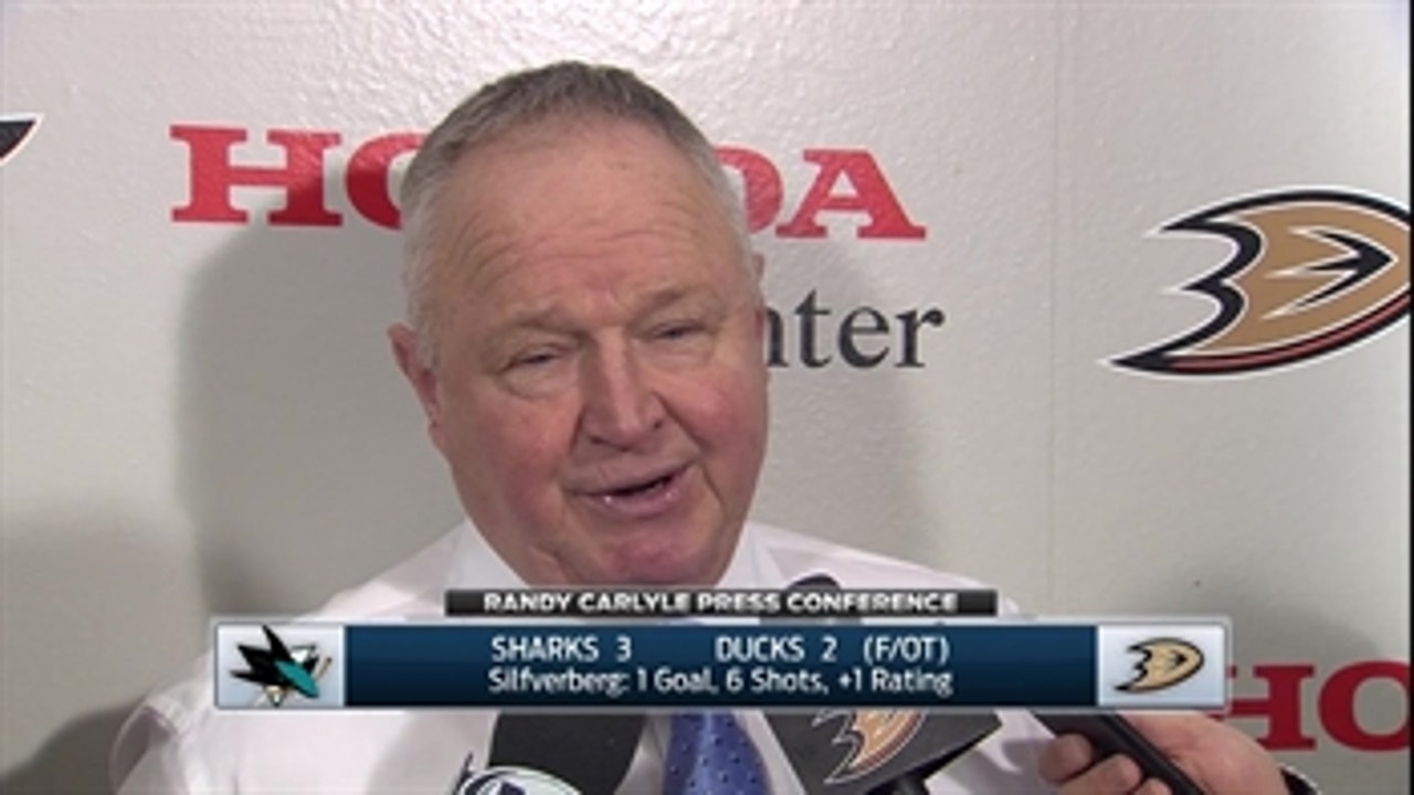 Randy Carlyle postgame: 'We just weren't sharp with the puck'