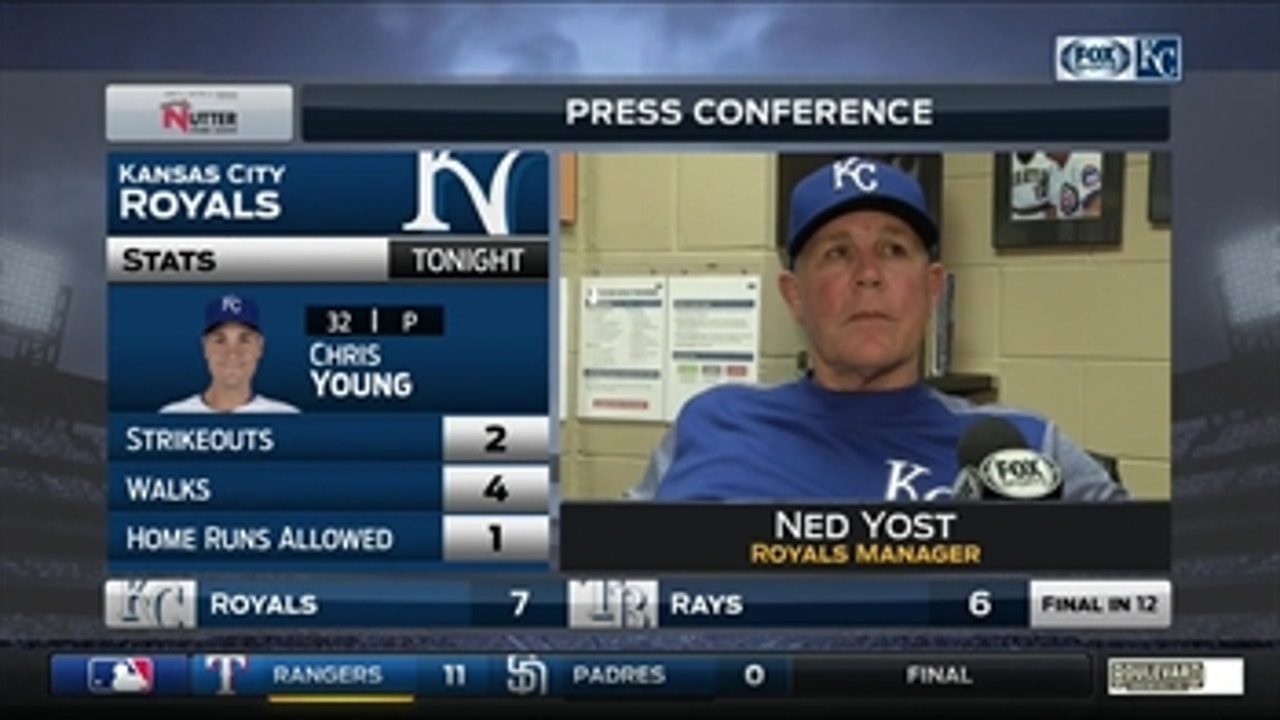 Yost on Royals win: 'We had a lot of confidence tonight'