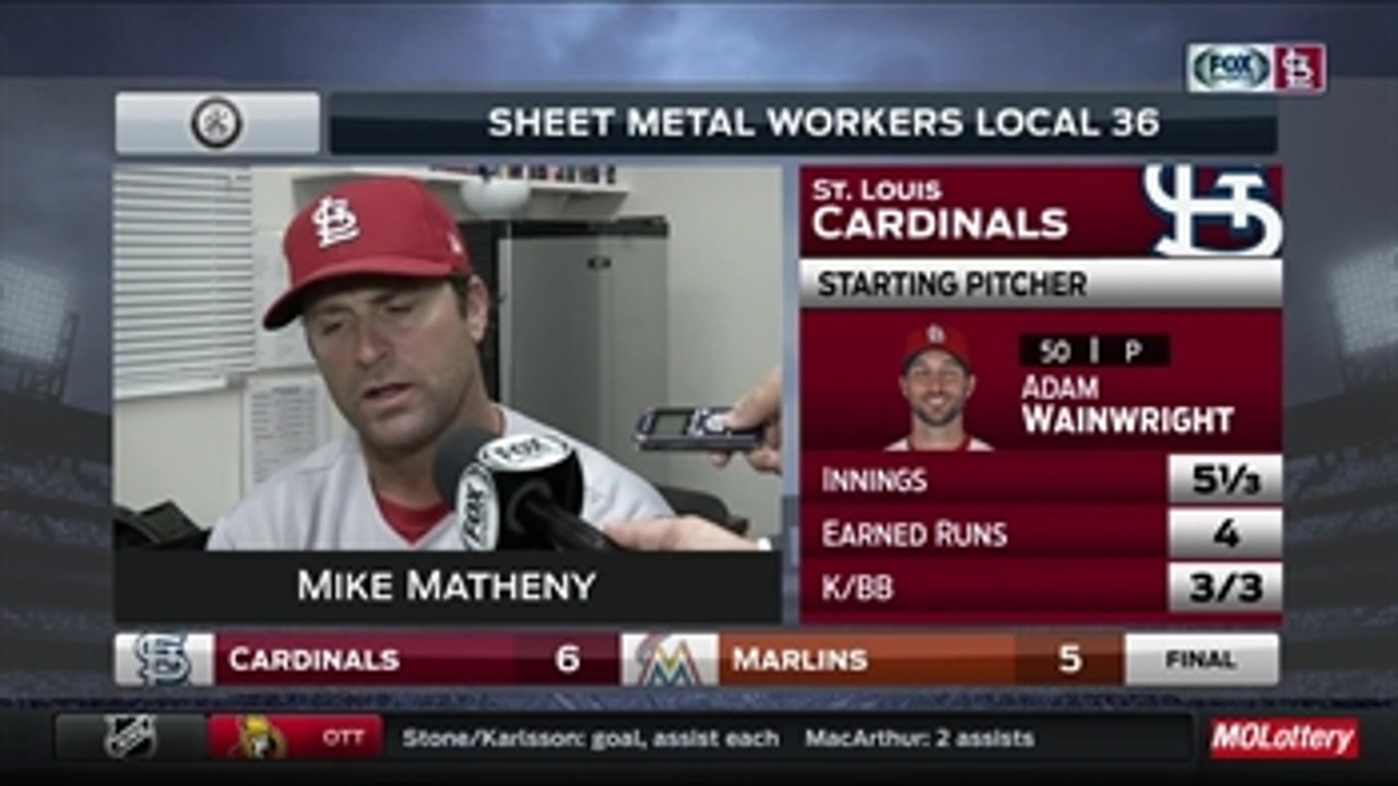 Matheny impressed with pinch-hitters coming up clutch