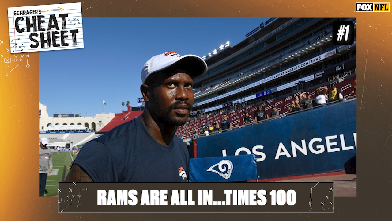 Peter Schrager's Cheat Sheet Week 9: Are the Rams Super Bowl favorites with Von Miller?