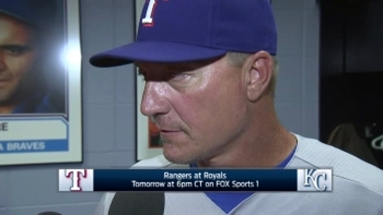 Jeff Banister on facing Danny Duffy in 3-1 loss