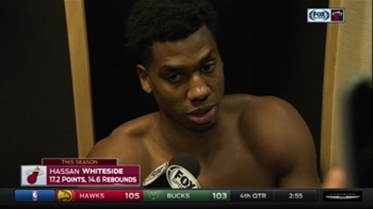 Hassan Whiteside: I'm playing as hard as I can