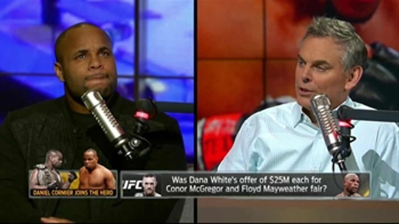 Cormier: Mayweather should earn more than McGregor in boxing match | THE HERD