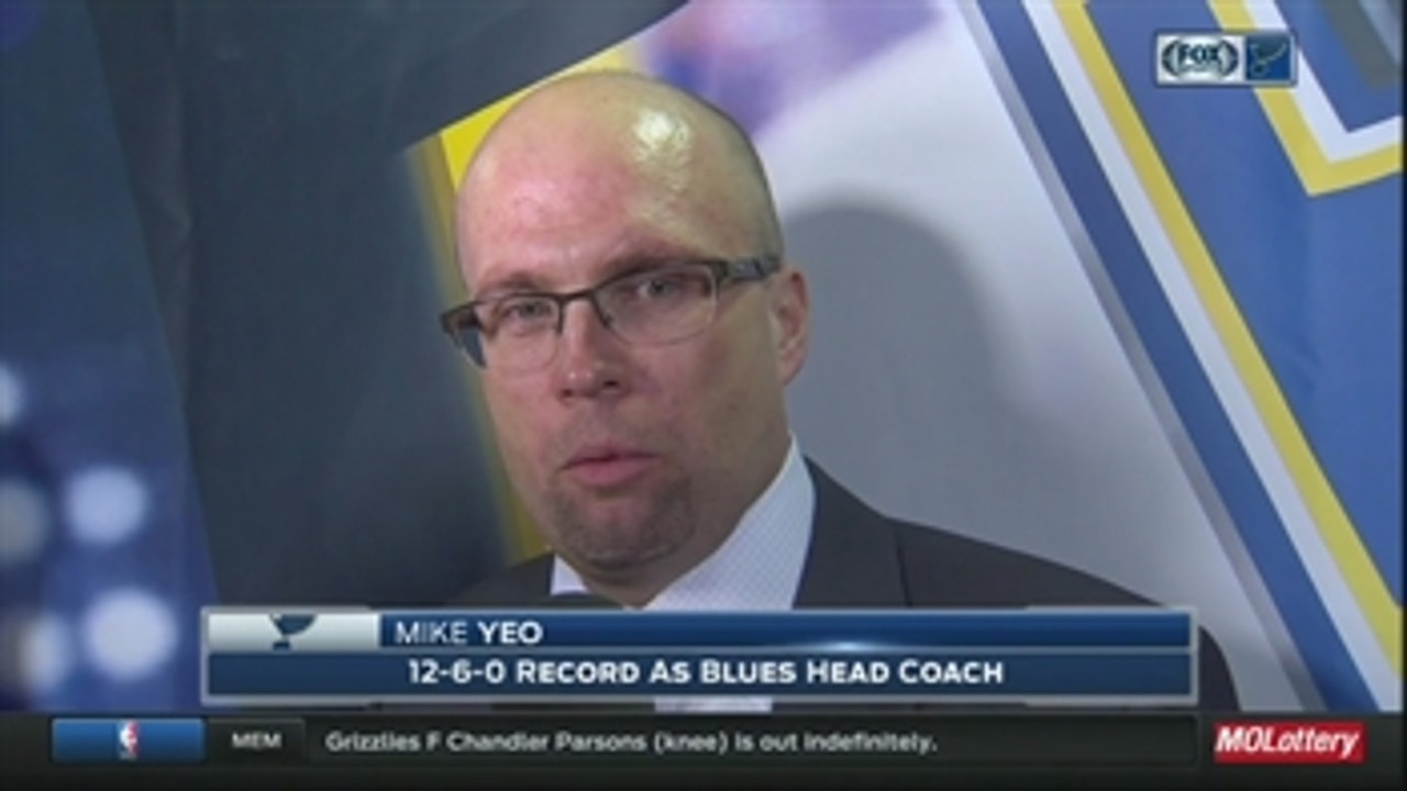 Yeo: Blues must continue to 'pay a price' in front of the net to score