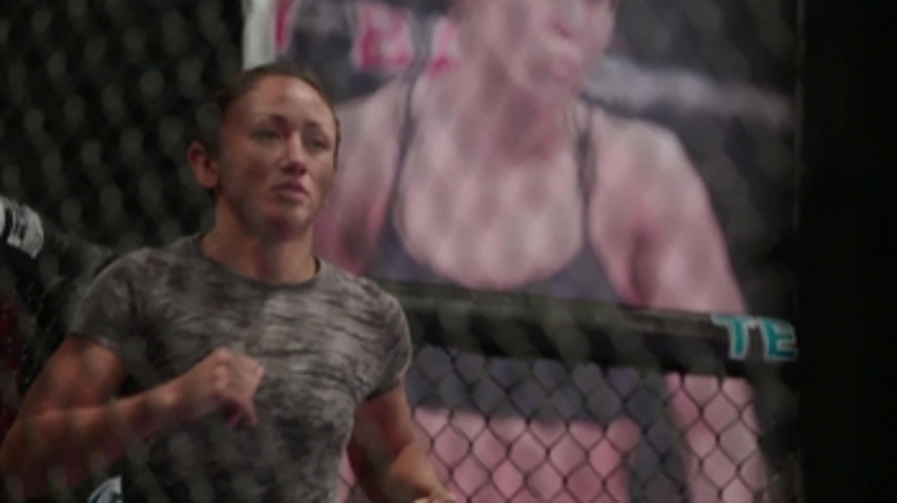 Carla Esparza prepares for her battle with Jessica Penne