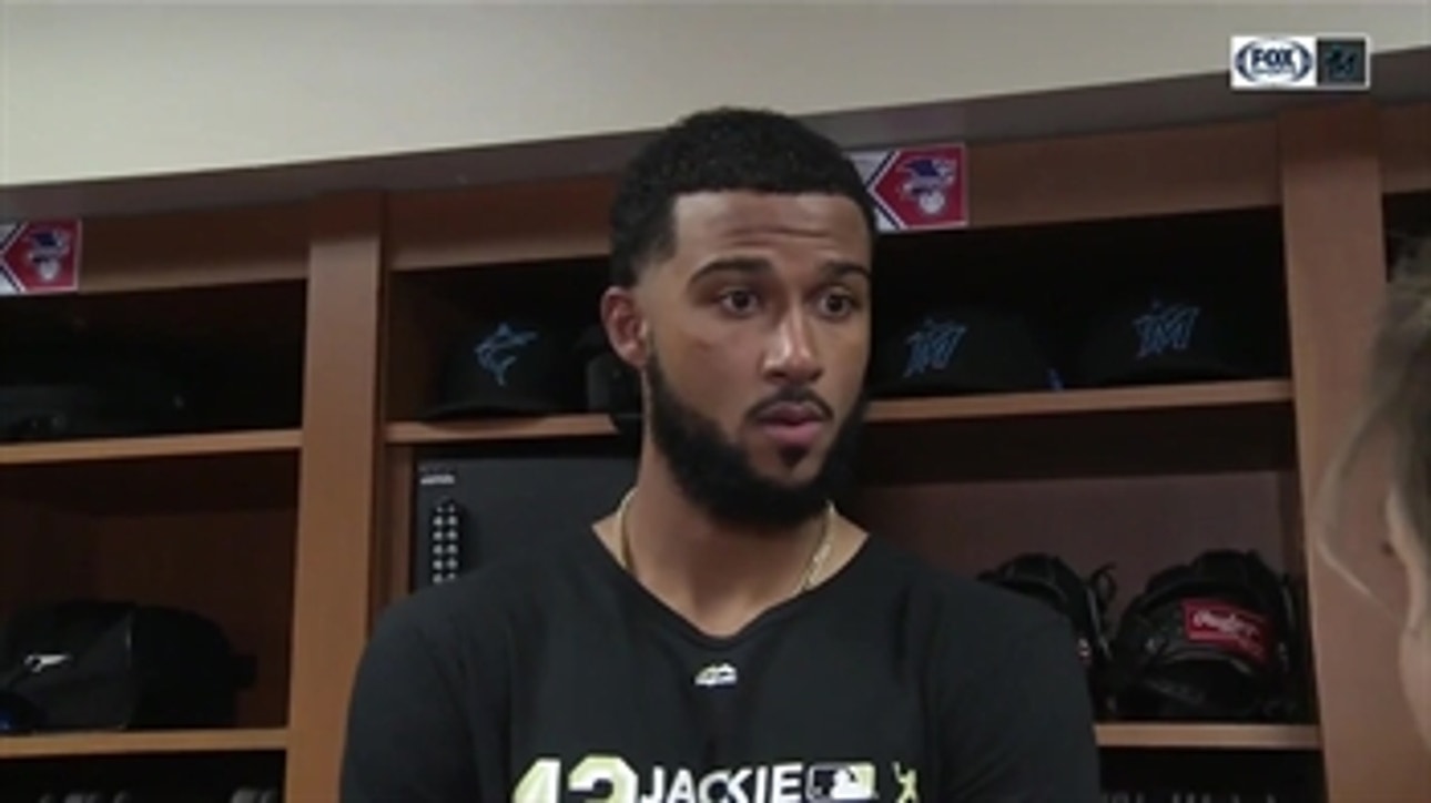 Sandy Alcantara on his performance, improving throughout the game