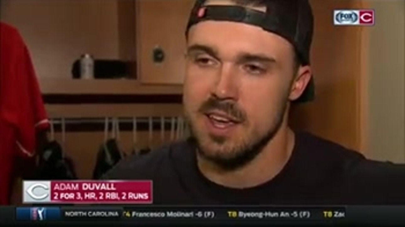 Adam Duvall says Reds hitting has been contagious