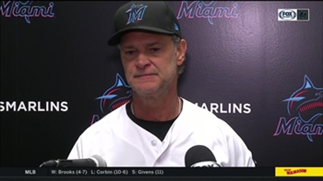 Don Mattingly recaps Caleb Smith's outing, Jorge Alfaro at the plate