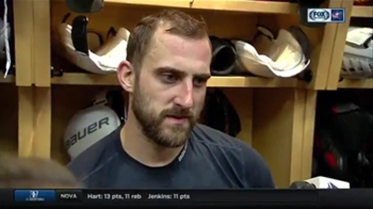 Foligno credits Flames after Jackets fall 2-0