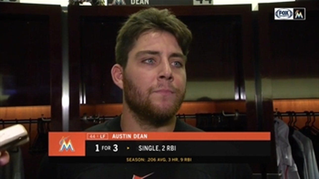 Austin Dean breaks down 2-RBI night, his recent success in majors