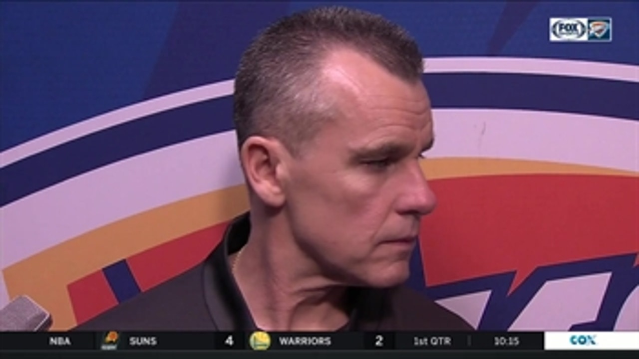 Billy Donovan on Thunder 109-104 win over Pelicans