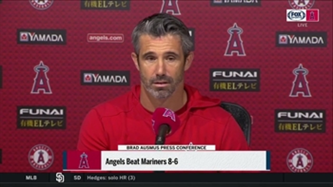 Brad Ausmus post-game interview after 8-6 win over the Mariners