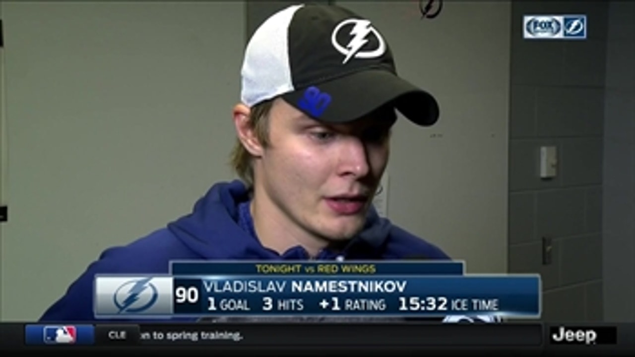 Lightning's Vladislav Namestnikov: 'We battled from the first minute to the last'