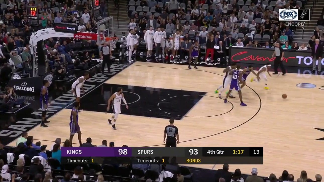 WATCH: Patty Mills with the Steal, Spurs within 3 ' Spurs ENCORE