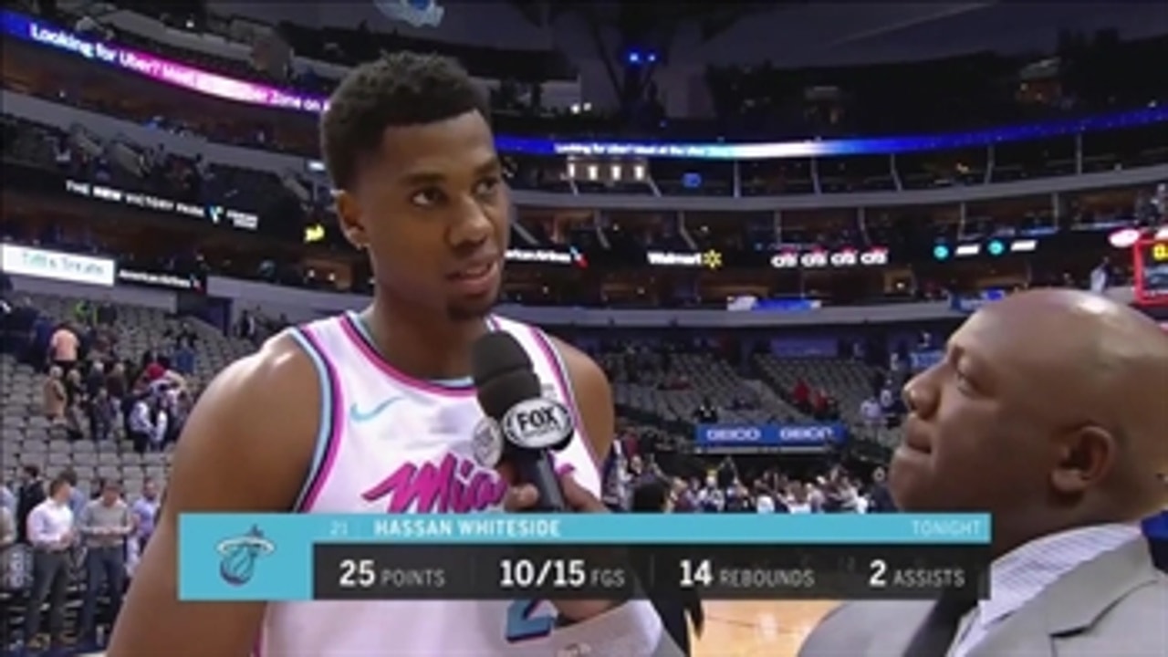 Hassan Whiteside: I just want to keep building on this