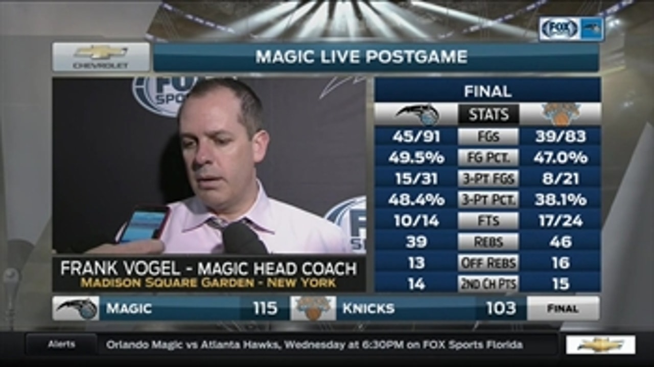 Frank Vogel: 'We played with much better energy and effort'
