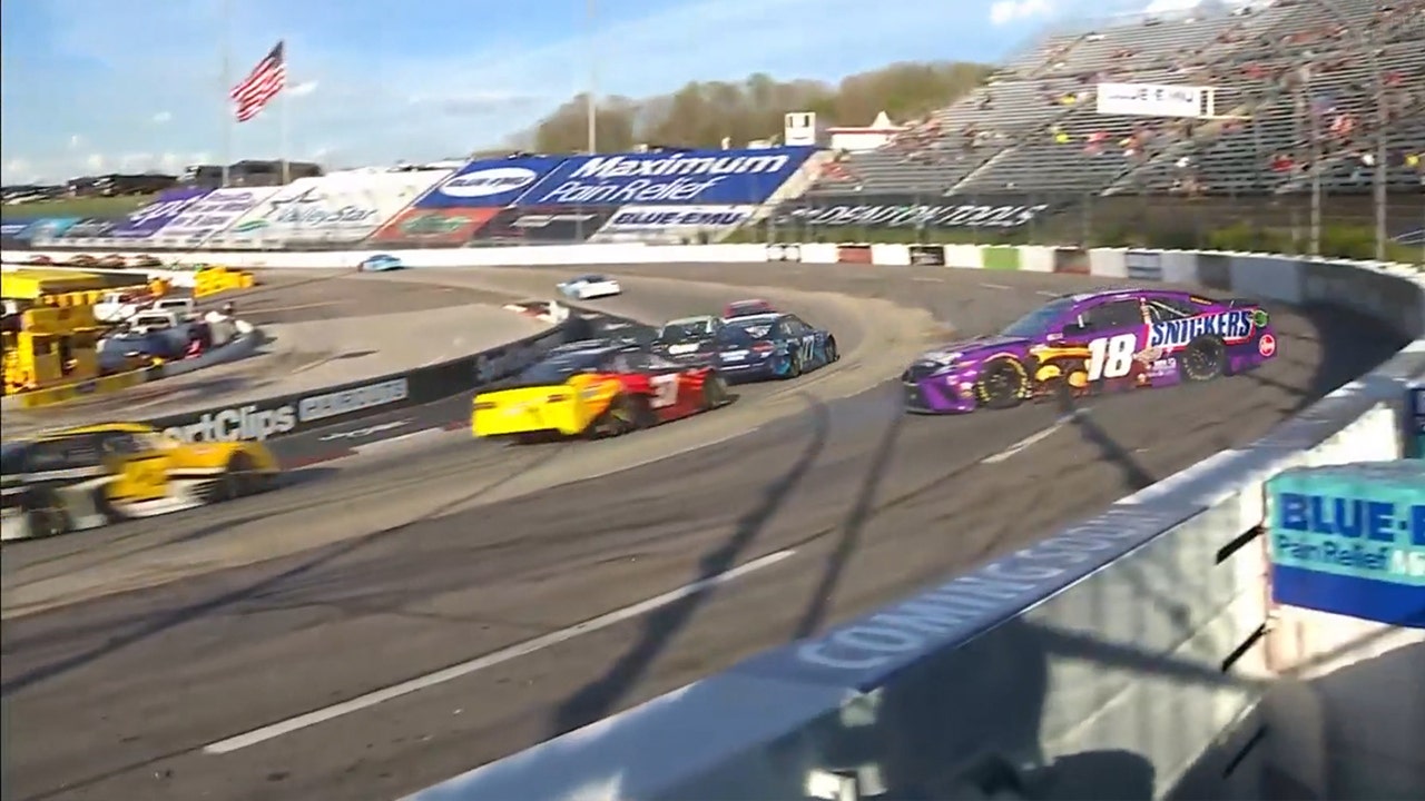 Kyle Busch loses control and spins out at Martinsville