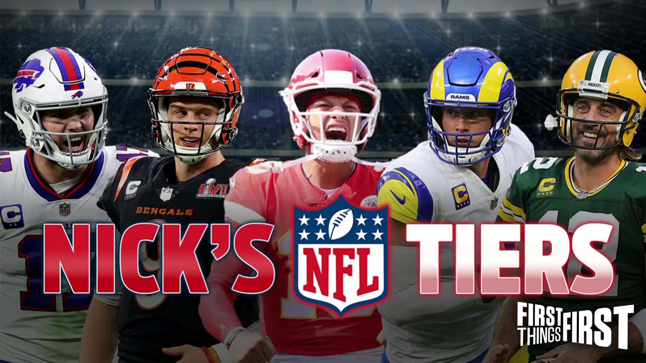 Nick Wright reveals his NFL Tiers heading into the offseason I FIRST THINGS FIRST