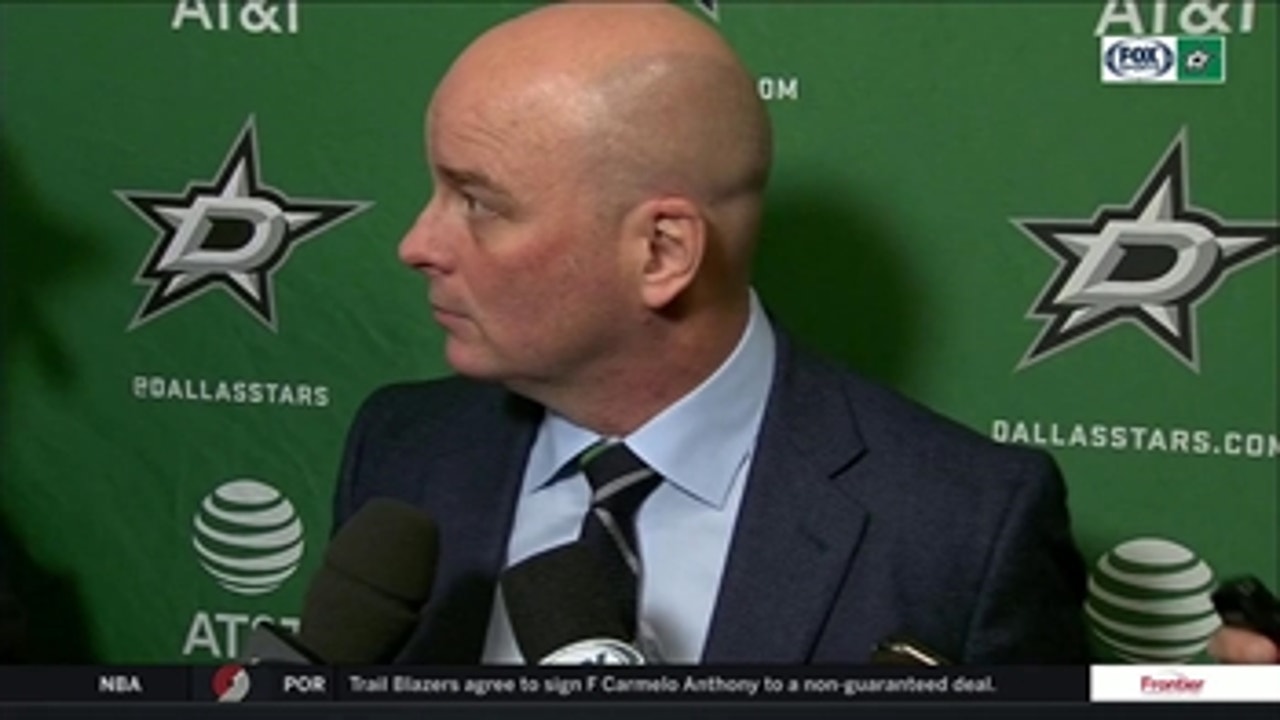 Jim Montgomery likes the Turnaround by the Stars from a month ago